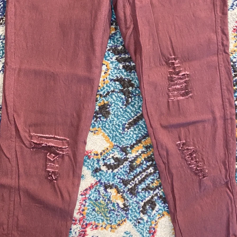 Agnes & Dora dusty pink distressed Jeggings - Picture 3 of 10
